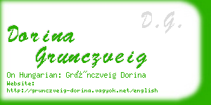 dorina grunczveig business card